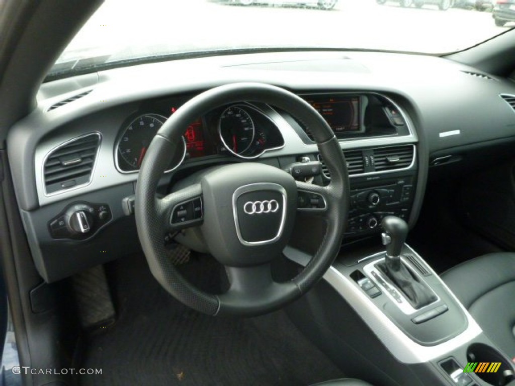 2010 Audi A5 2.0T quattro Cabriolet Black Dashboard Photo #79664558