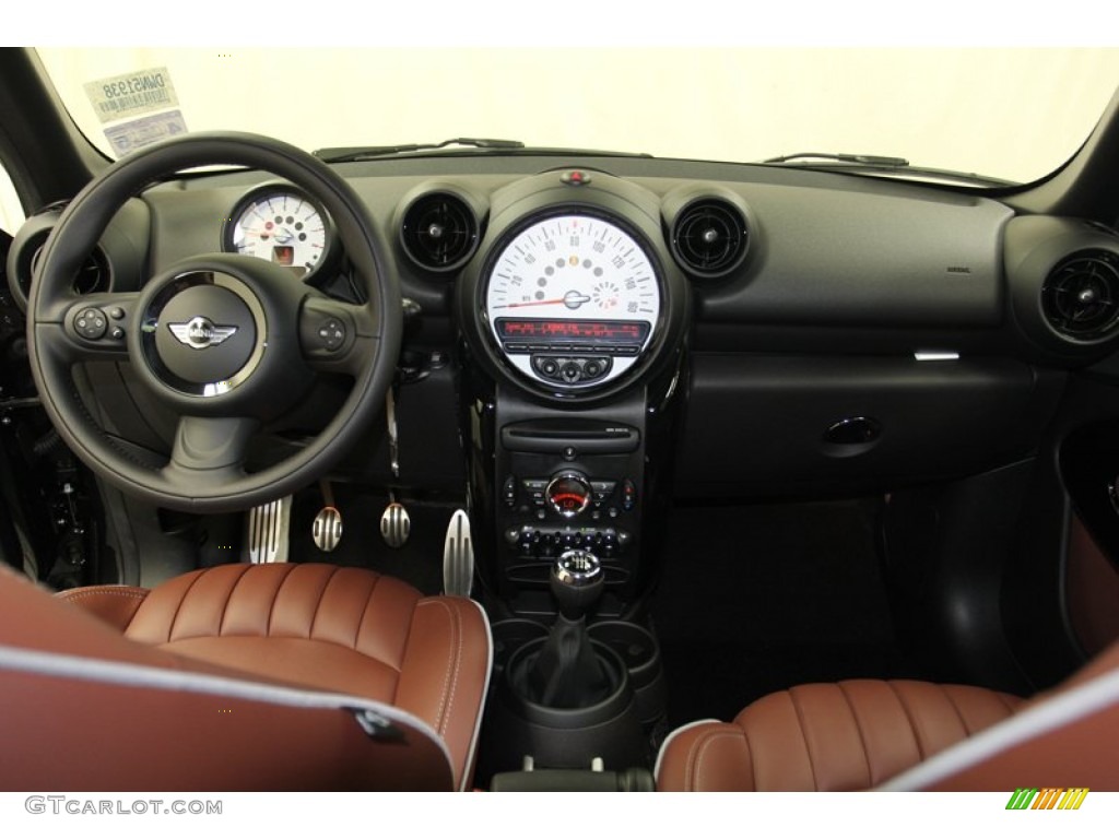2013 Mini Cooper S Paceman ALL4 AWD Copper/Carbon Lounge Leather Dashboard Photo #79664610