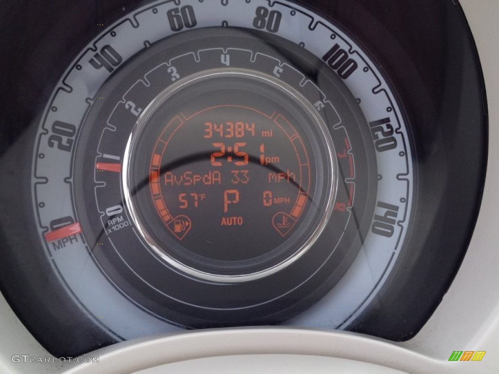 2012 Fiat 500 Pop Gauges Photo #79664679