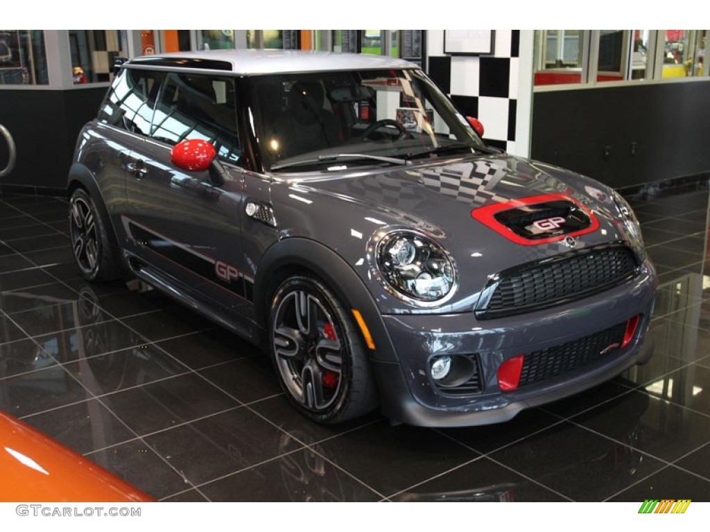 2013 Cooper John Cooper Works GP - Thunder Grey Metallic / GP Recaro Sport Black/Dinamica photo #1