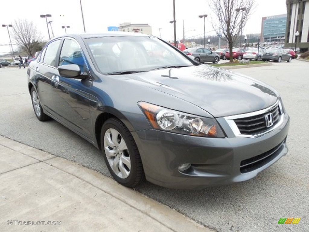 2010 Accord EX-L V6 Sedan - Polished Metal Metallic / Gray photo #5