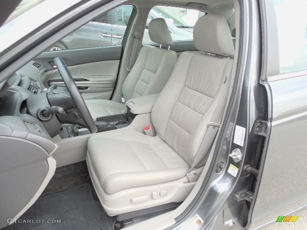2010 Accord EX-L V6 Sedan - Polished Metal Metallic / Gray photo #9