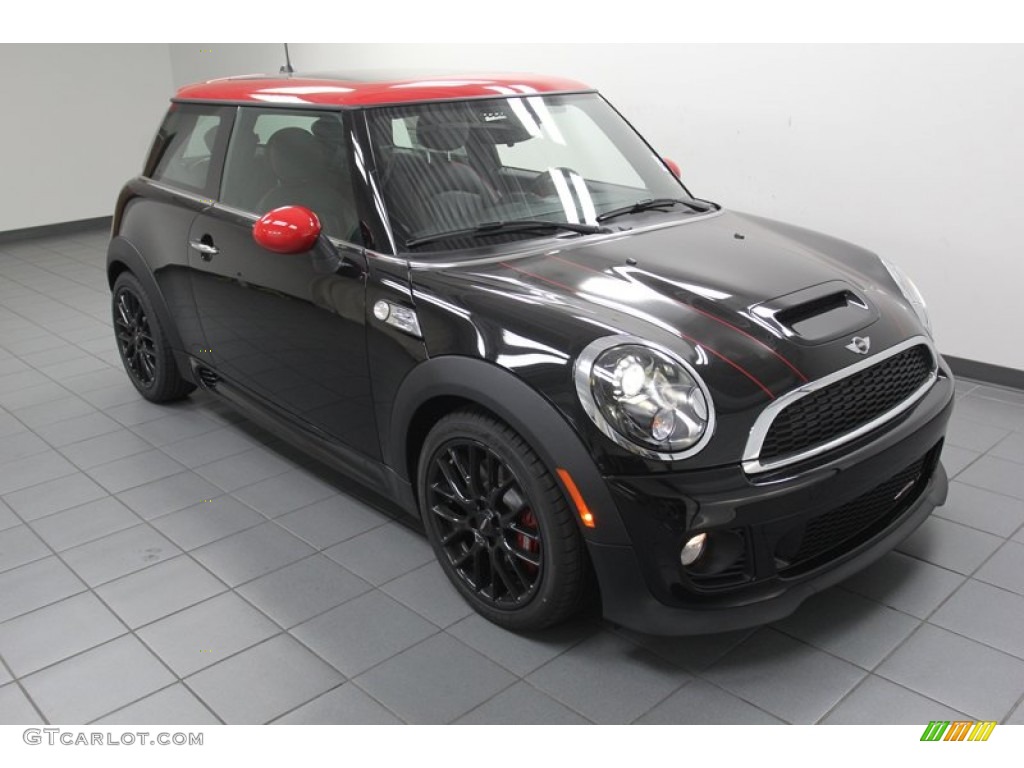 Midnight Black Metallic 2013 Mini Cooper John Cooper Works Hardtop Exterior Photo #79665425