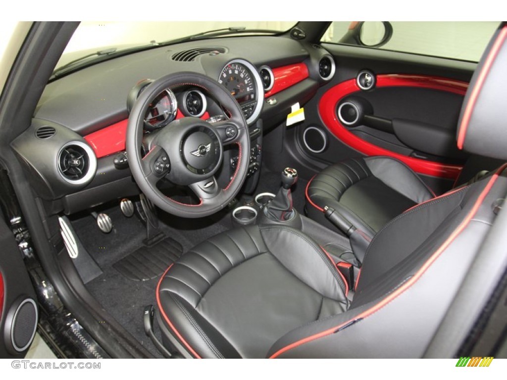 Championship Lounge Leather/Red Piping Interior 2013 Mini Cooper John Cooper Works Hardtop Photo #79665489