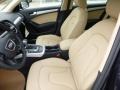 2013 Audi A4 Velvet Beige/Black Interior Front Seat Photo