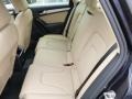 2013 Audi A4 Velvet Beige/Black Interior Rear Seat Photo