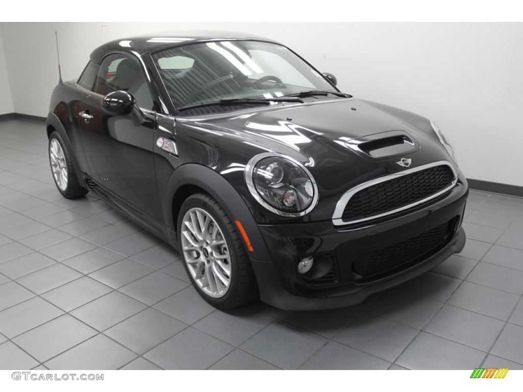 2013 Cooper S Coupe - Midnight Black Metallic / Carbon Black photo #1