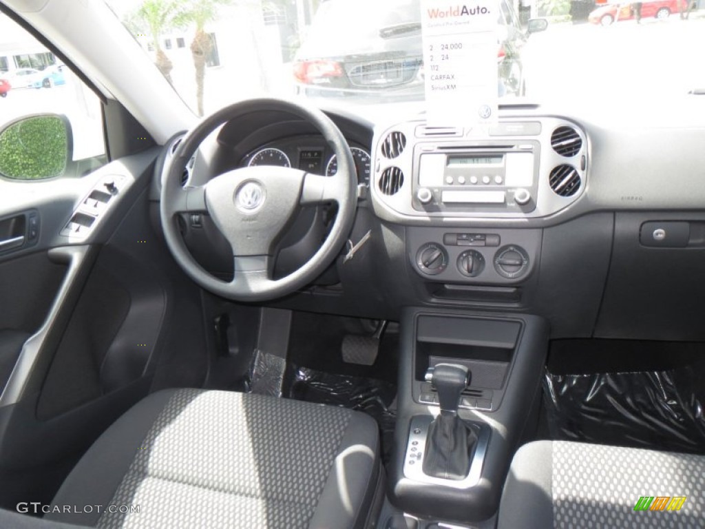 2010 Volkswagen Tiguan S Charcoal Dashboard Photo #79666752