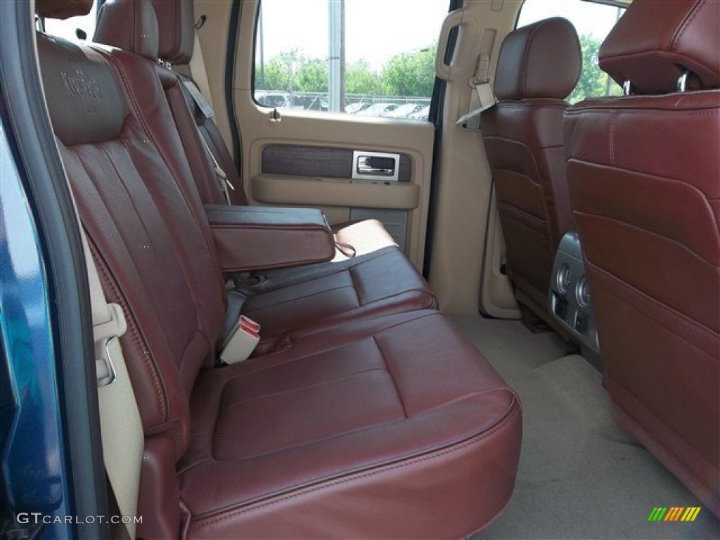 2013 Ford F150 King Ranch SuperCrew 4x4 Rear Seat Photo #79667027