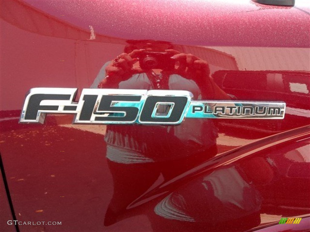 2013 F150 Platinum SuperCrew 4x4 - Ruby Red Metallic / Platinum Unique Pecan Leather photo #12