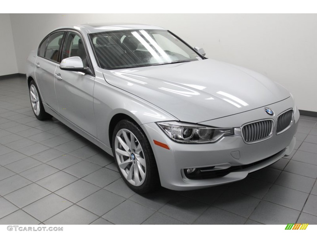 2013 3 Series 328i Sedan - Glacier Silver Metallic / Black photo #1