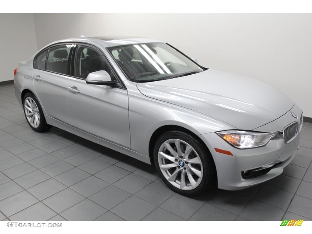 2013 3 Series 328i Sedan - Glacier Silver Metallic / Black photo #6