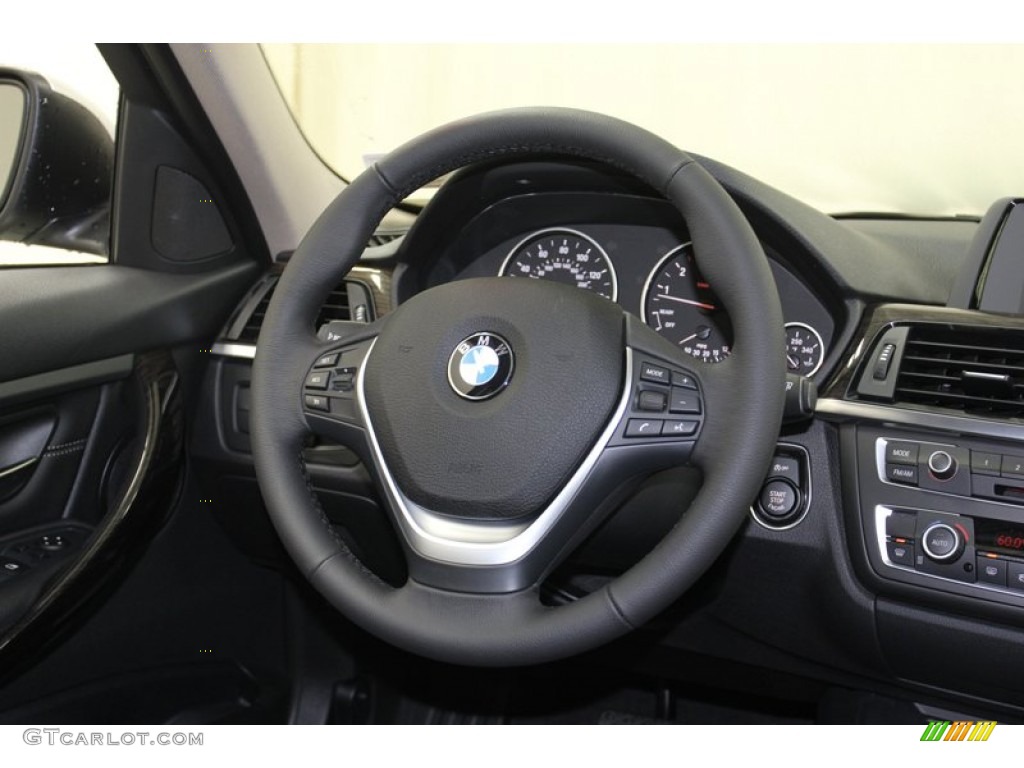 2013 3 Series 328i Sedan - Glacier Silver Metallic / Black photo #28