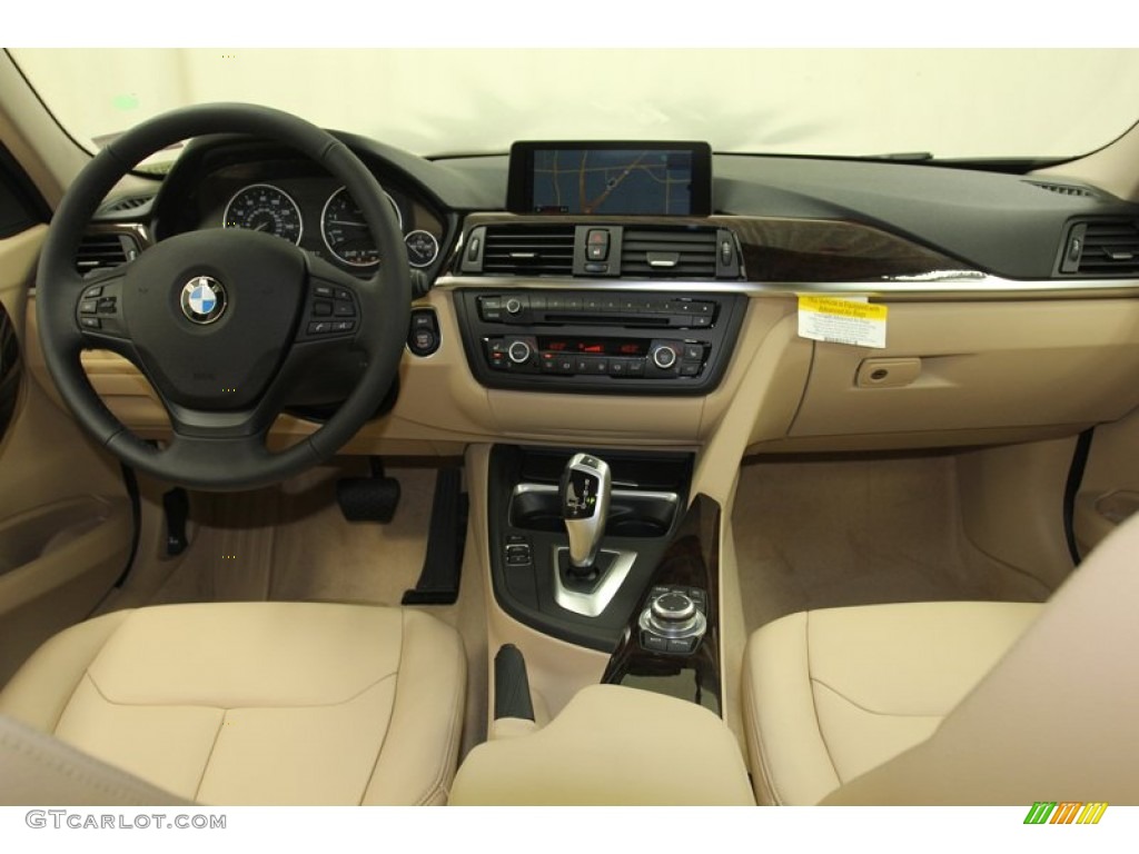 2013 3 Series 328i Sedan - Mineral White Metallic / Venetian Beige photo #4