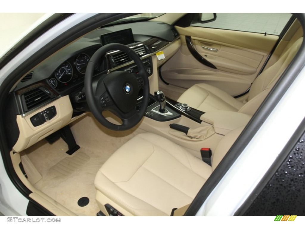 2013 3 Series 328i Sedan - Mineral White Metallic / Venetian Beige photo #11
