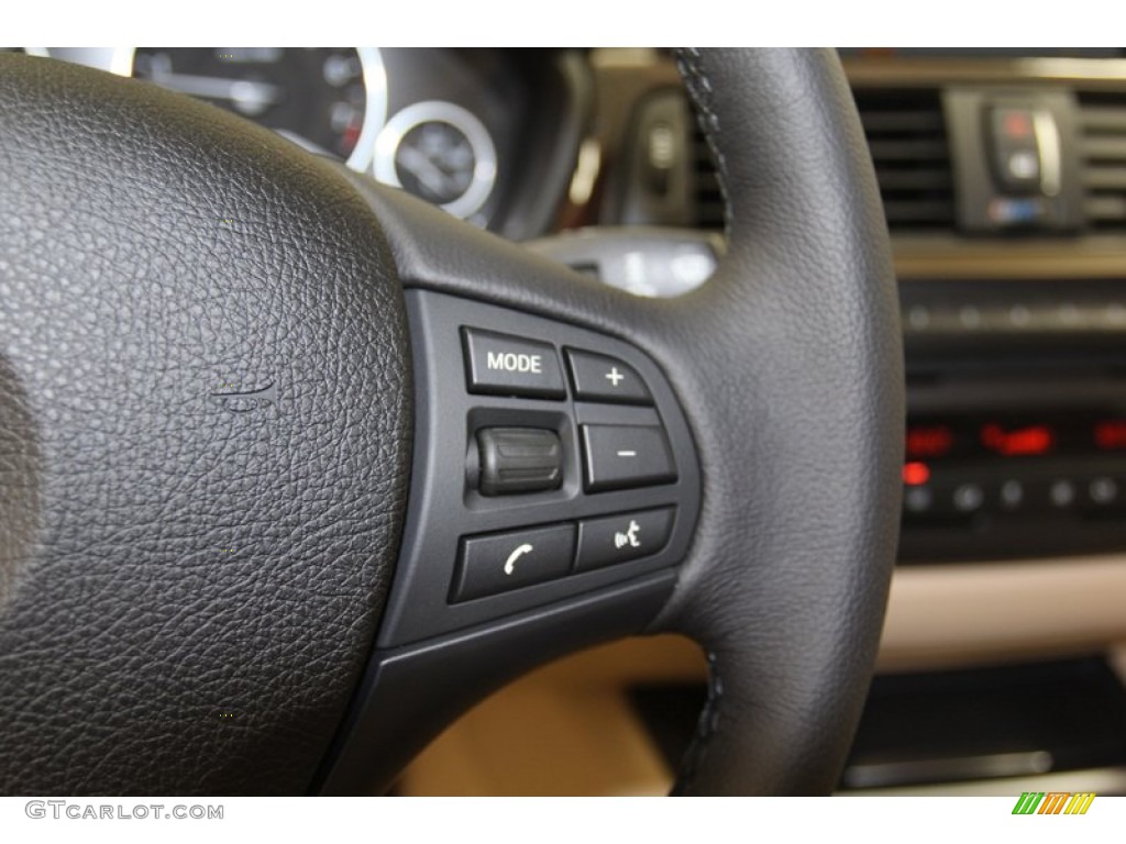 2013 3 Series 328i Sedan - Mineral White Metallic / Venetian Beige photo #24