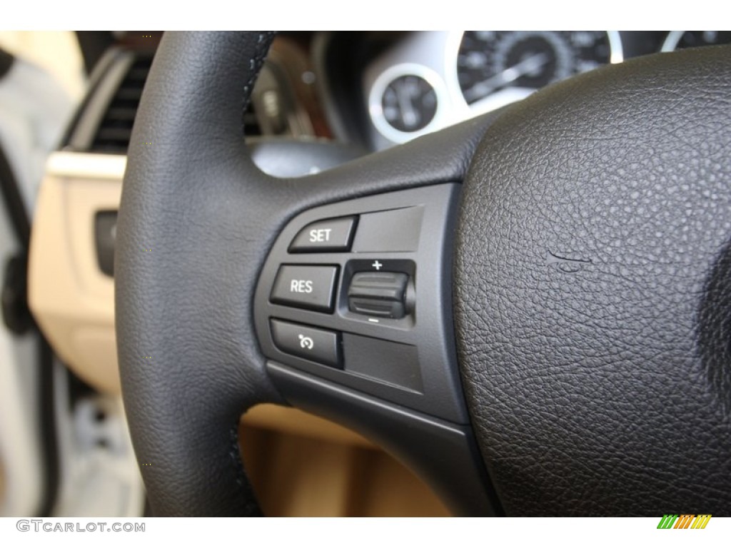 2013 3 Series 328i Sedan - Mineral White Metallic / Venetian Beige photo #25