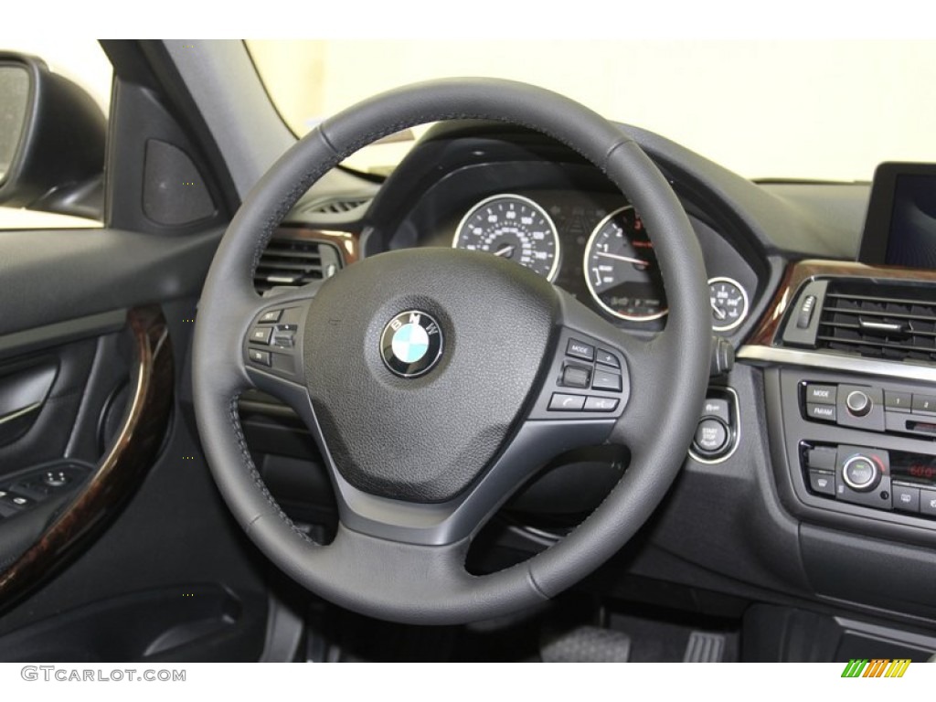 2013 3 Series 328i Sedan - Glacier Silver Metallic / Black photo #28