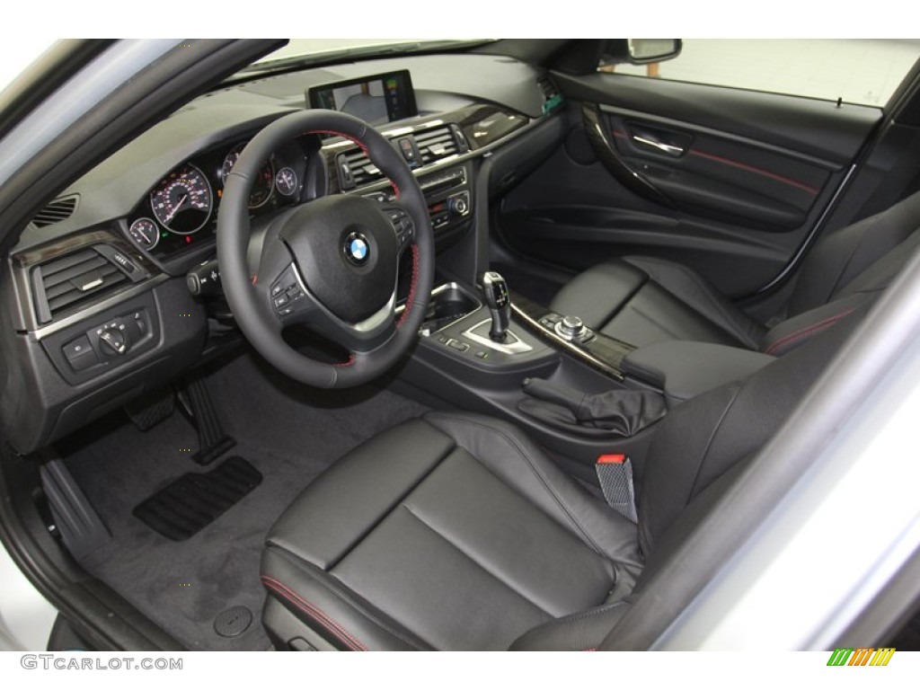 Black Interior 2013 BMW 3 Series 335i Sedan Photo #79670174
