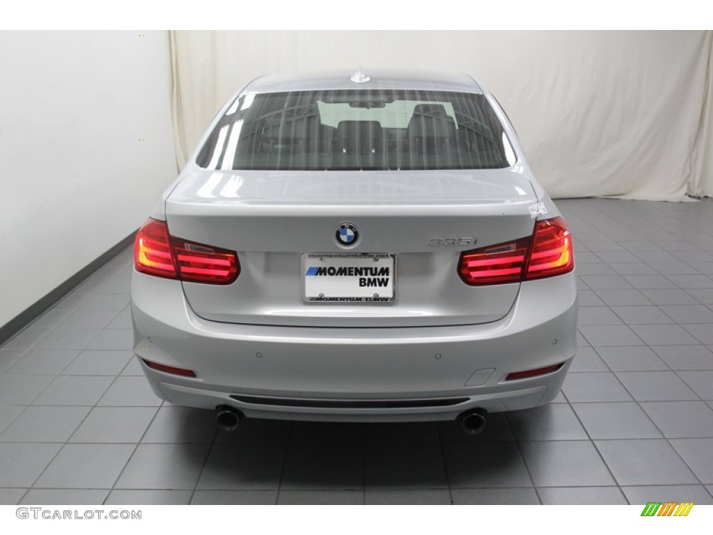 2013 3 Series 335i Sedan - Glacier Silver Metallic / Black photo #10