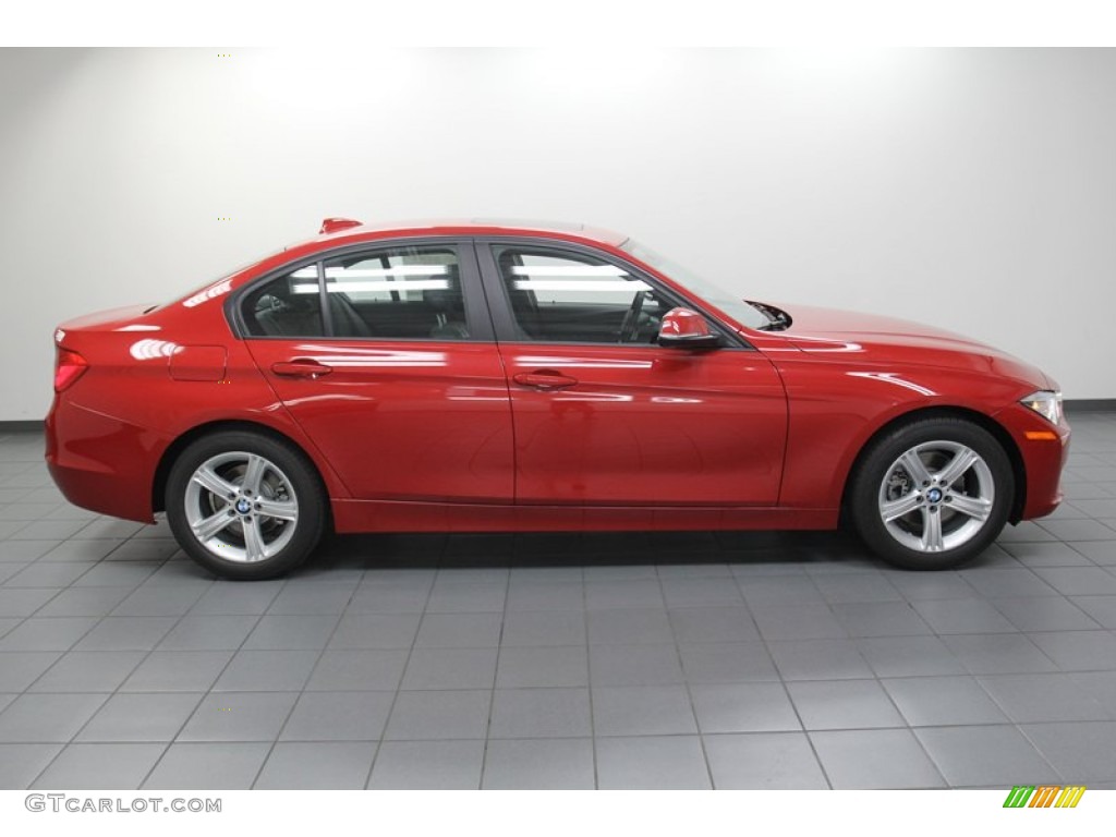 2013 3 Series 328i Sedan - Melbourne Red Metallic / Black photo #2