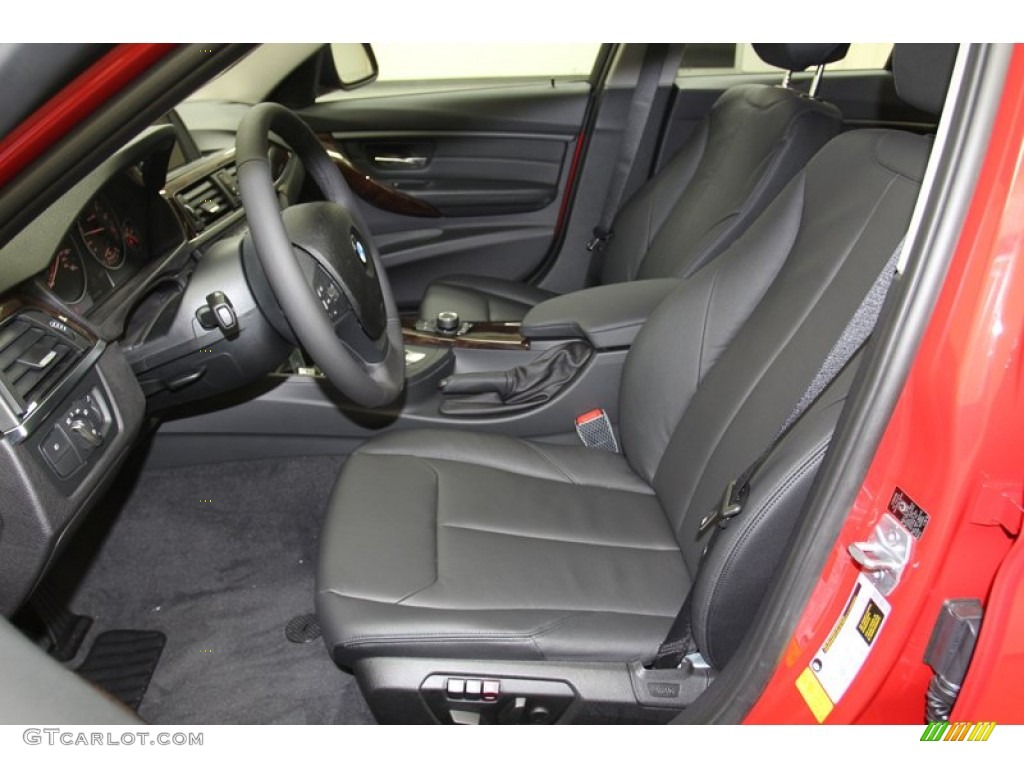Black Interior 2013 BMW 3 Series 328i Sedan Photo #79671035