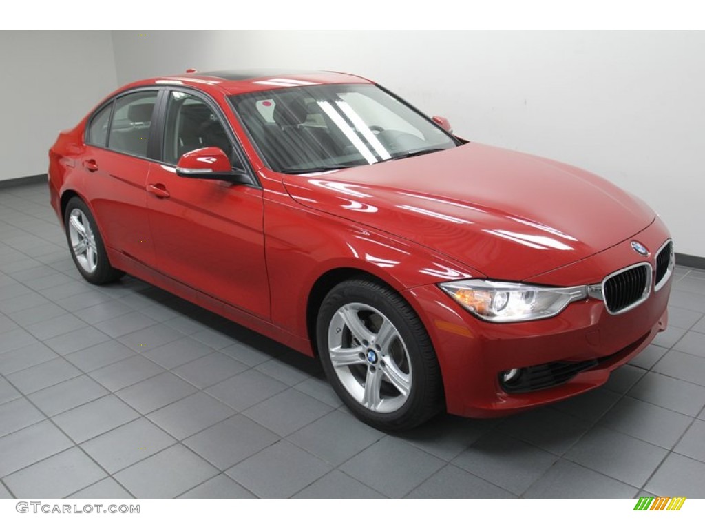 2013 3 Series 328i Sedan - Melbourne Red Metallic / Black photo #6