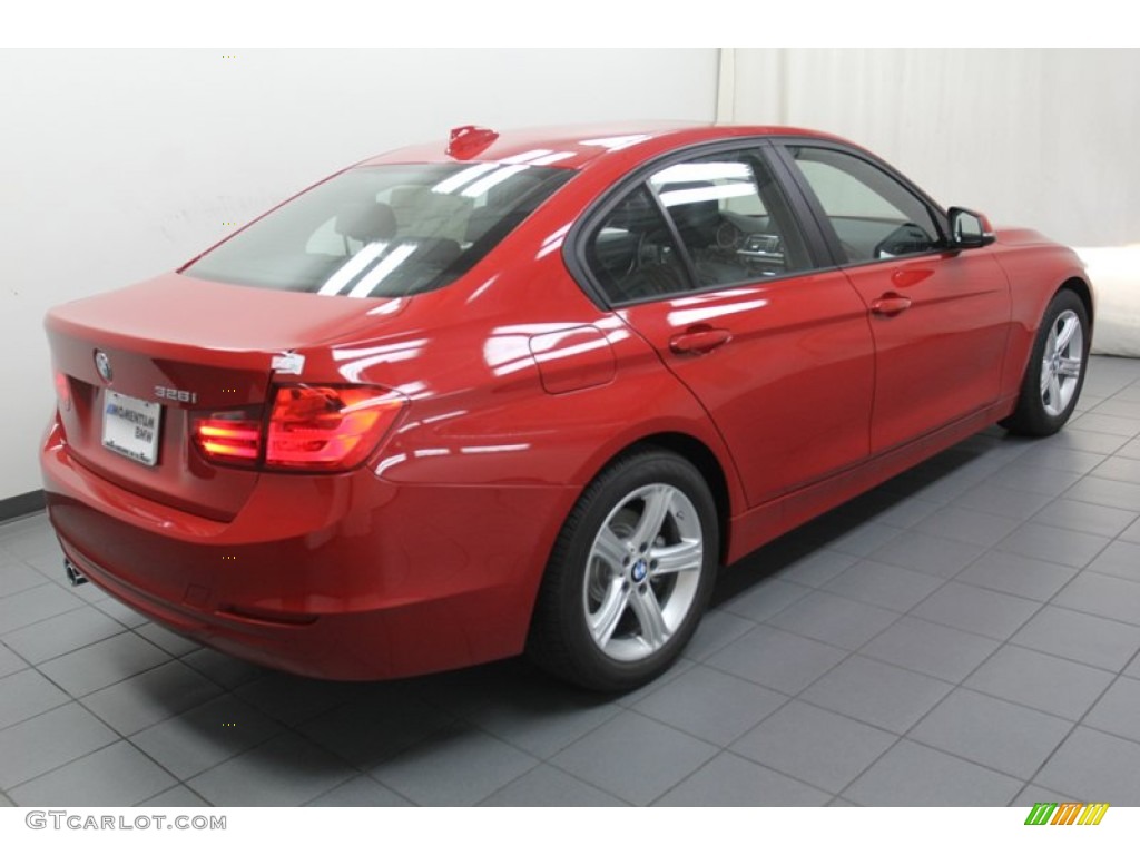 2013 3 Series 328i Sedan - Melbourne Red Metallic / Black photo #8