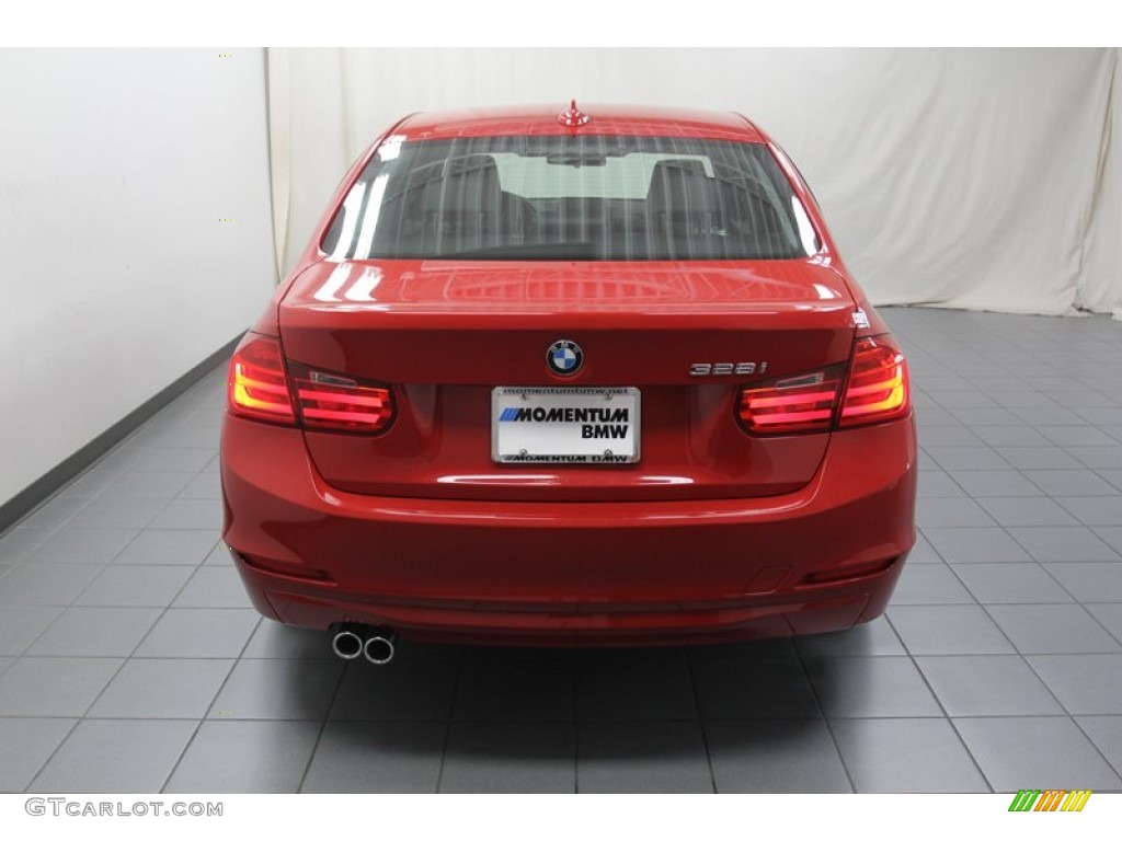 2013 3 Series 328i Sedan - Melbourne Red Metallic / Black photo #10