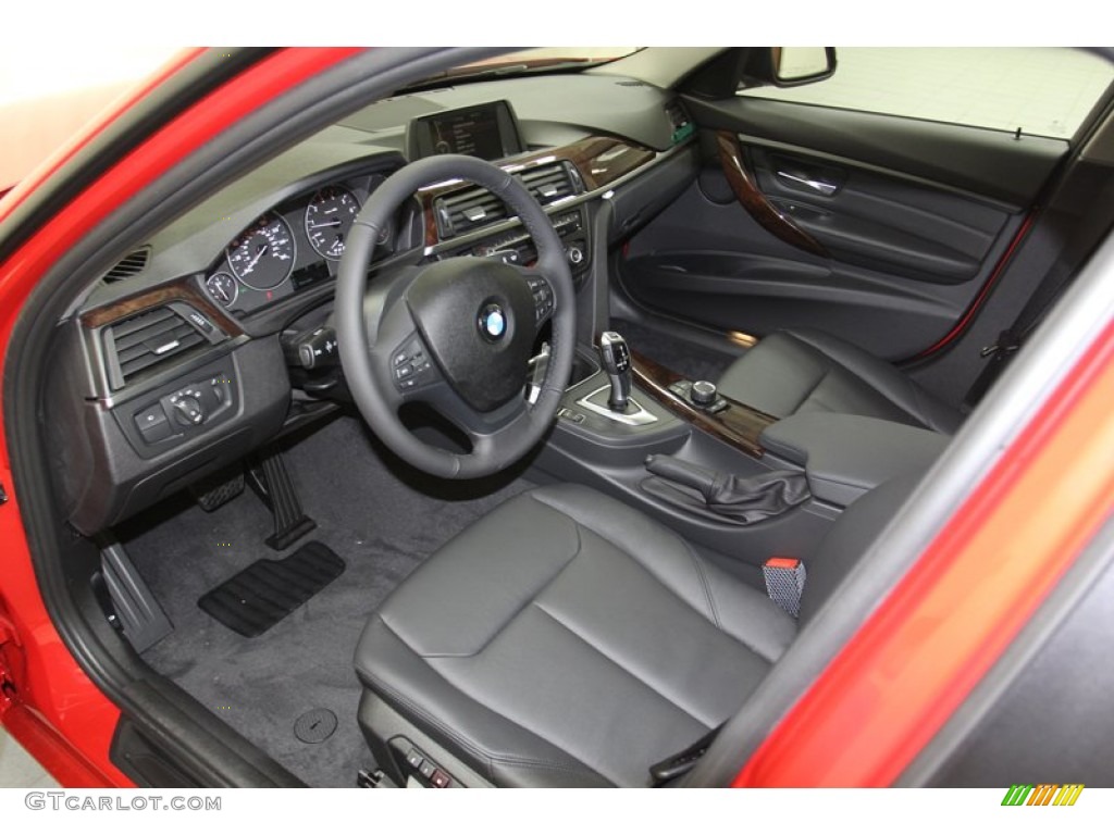 Black Interior 2013 BMW 3 Series 328i Sedan Photo #79671126