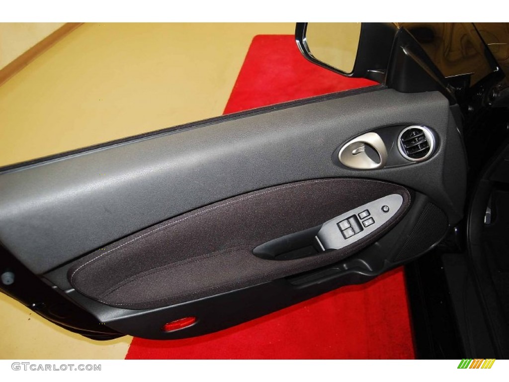 2012 Nissan 370Z Sport Coupe Black Door Panel Photo #79671660