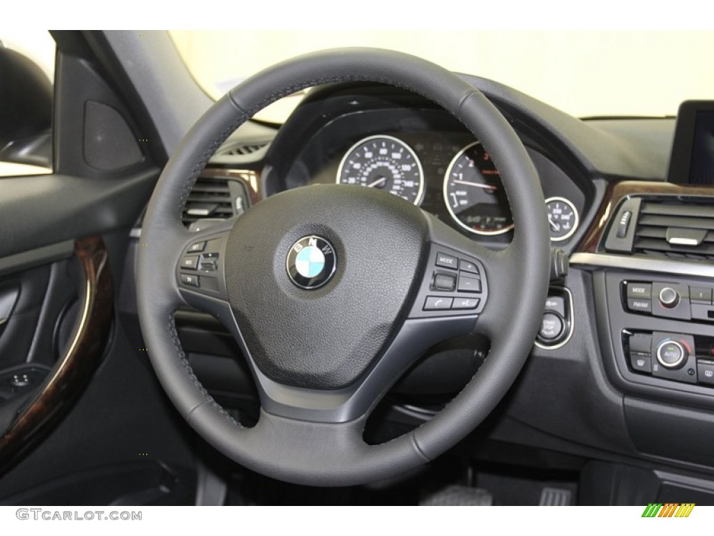 2013 3 Series 328i Sedan - Glacier Silver Metallic / Black photo #28