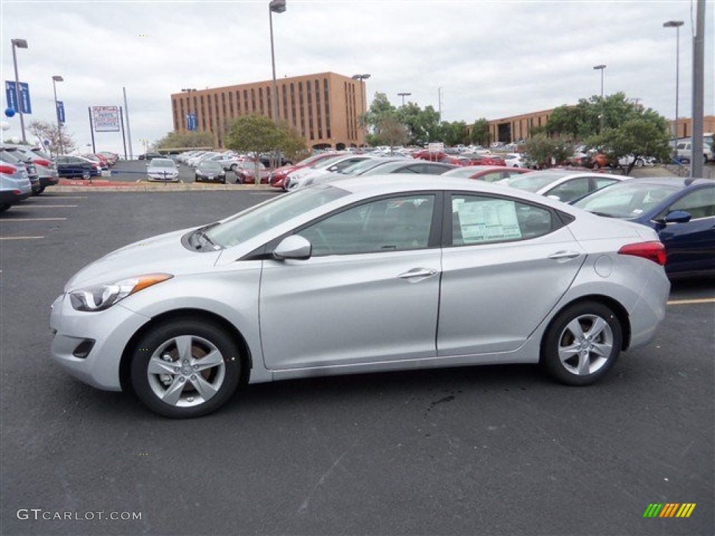 2013 Elantra GLS - Shimmering Air Silver / Gray photo #4