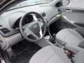 2013 Hyundai Accent Gray Interior Prime Interior Photo