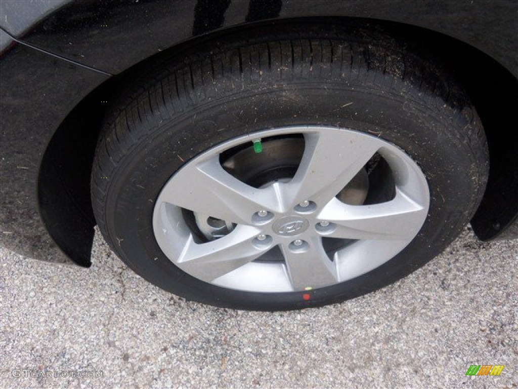 2013 Elantra GLS - Black / Beige photo #2