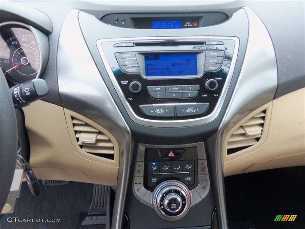 2013 Elantra GLS - Black / Beige photo #12