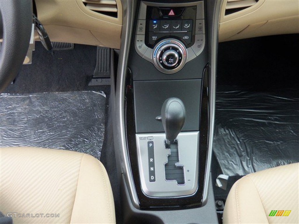 2013 Elantra GLS - Black / Beige photo #13
