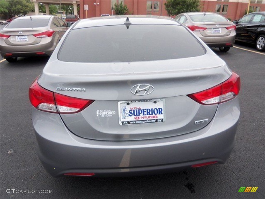 2013 Elantra Limited - Titanium Gray Metallic / Gray photo #8
