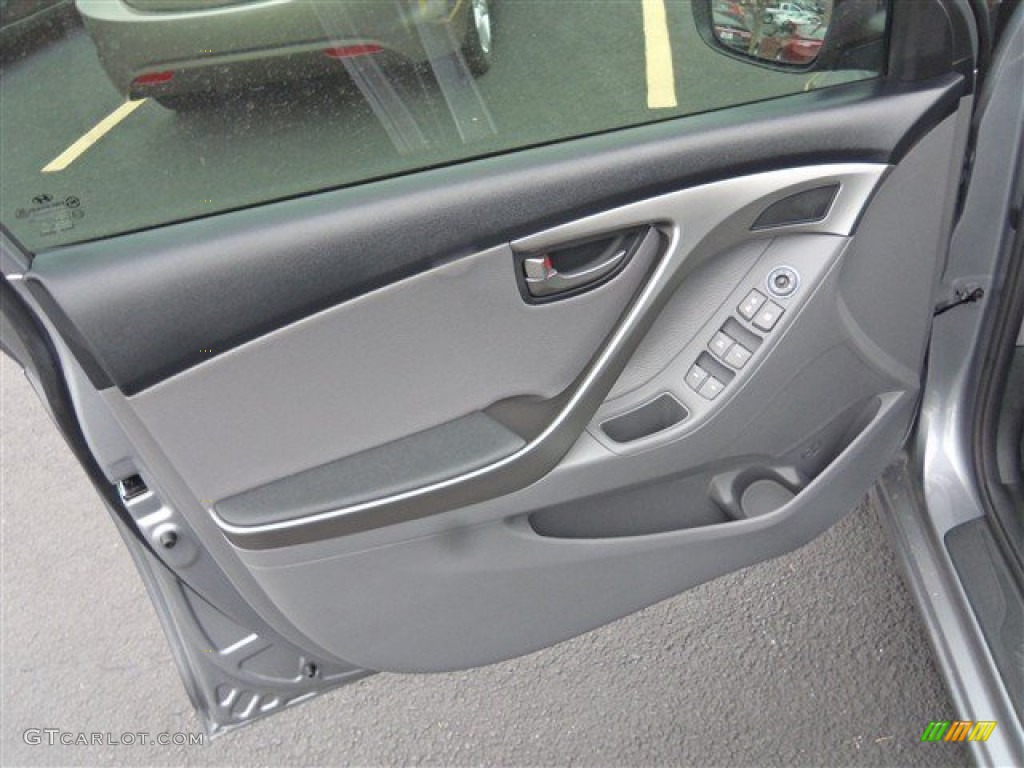2013 Elantra Limited - Titanium Gray Metallic / Gray photo #10