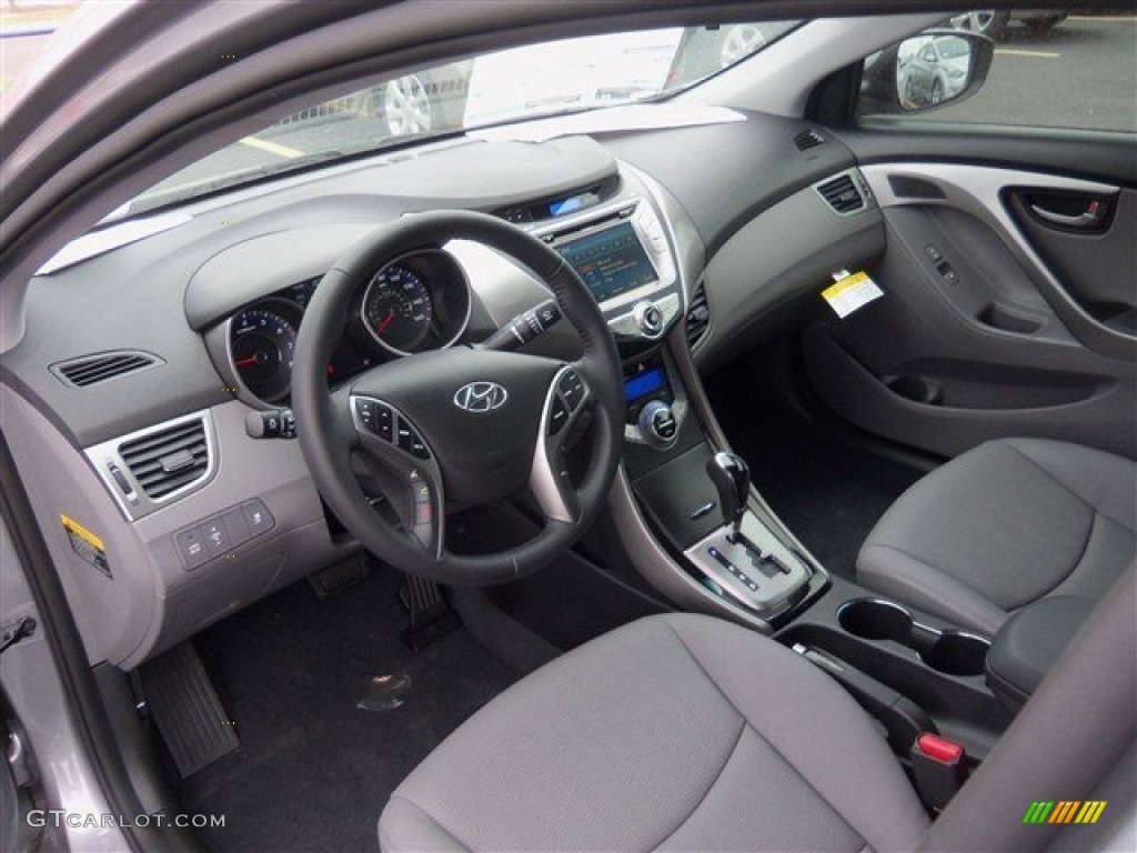 2013 Elantra Limited - Titanium Gray Metallic / Gray photo #11