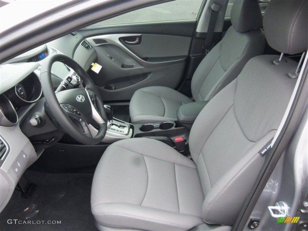 2013 Elantra Limited - Titanium Gray Metallic / Gray photo #12