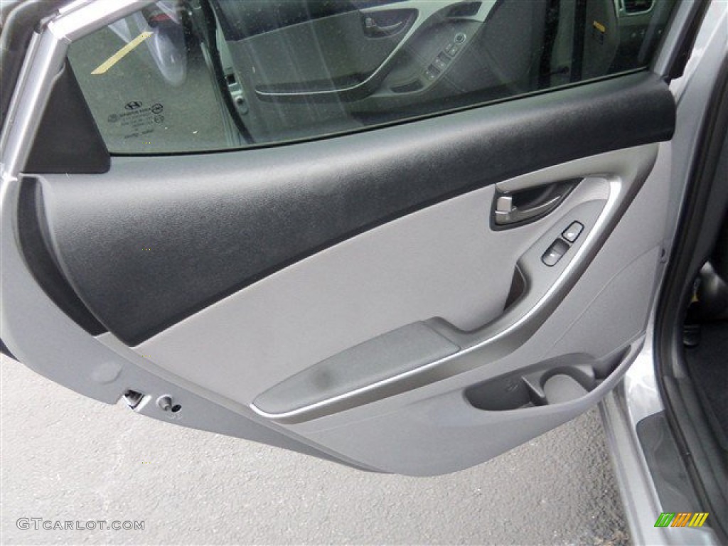 2013 Elantra Limited - Titanium Gray Metallic / Gray photo #13