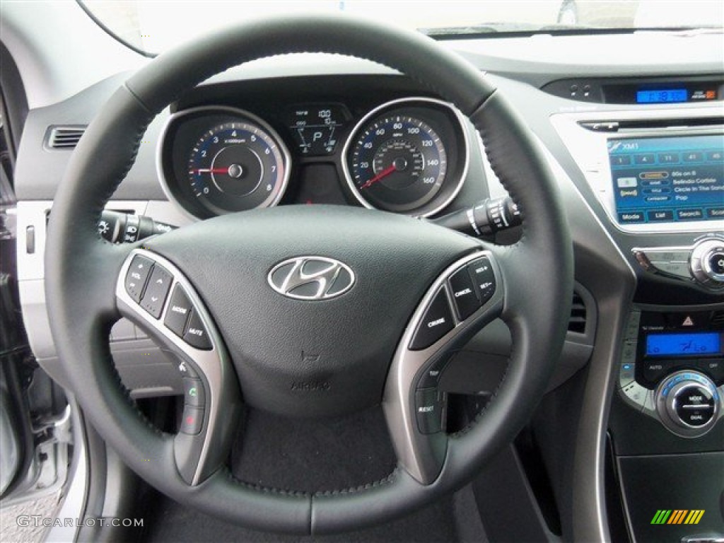 2013 Elantra Limited - Titanium Gray Metallic / Gray photo #15