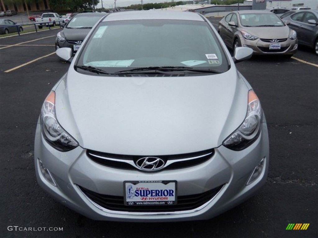 2013 Elantra GLS - Shimmering Air Silver / Gray photo #1