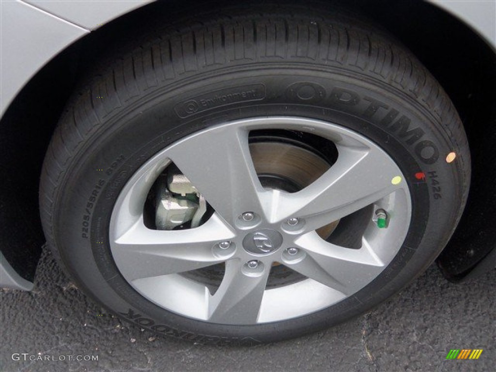 2013 Elantra GLS - Shimmering Air Silver / Gray photo #3