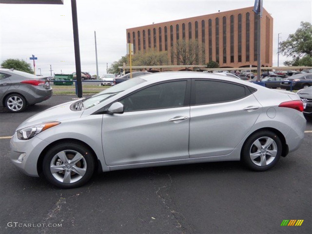 2013 Elantra GLS - Shimmering Air Silver / Gray photo #4