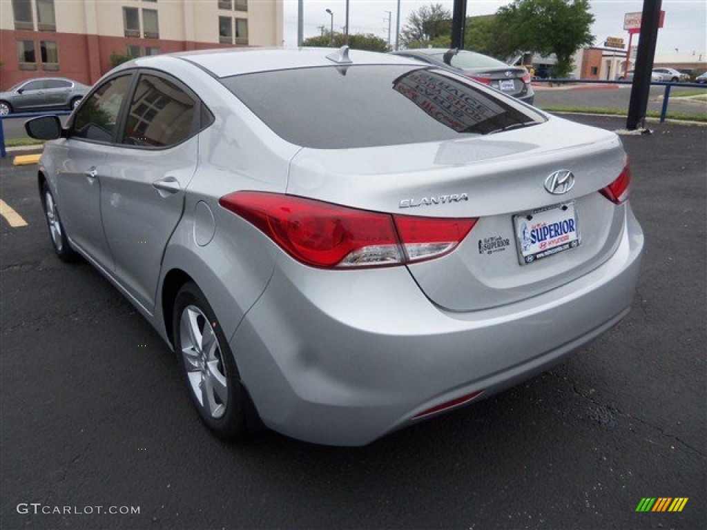 2013 Elantra GLS - Shimmering Air Silver / Gray photo #5