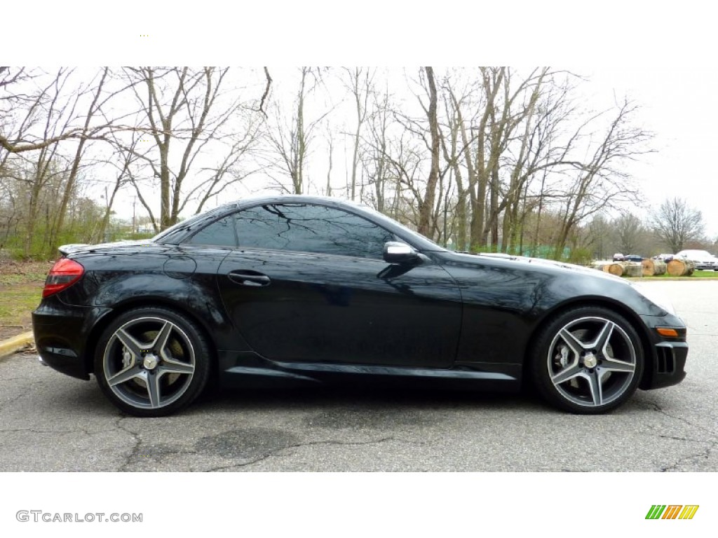 Black 2005 Mercedes-Benz SLK 55 AMG Roadster Exterior Photo #79675101