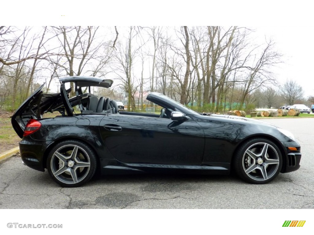 Black 2005 Mercedes-Benz SLK 55 AMG Roadster Exterior Photo #79675137