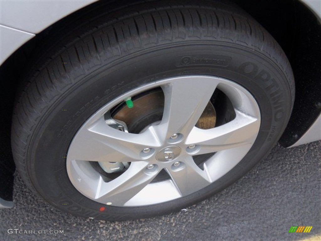 2013 Elantra GLS - Shimmering Air Silver / Gray photo #3